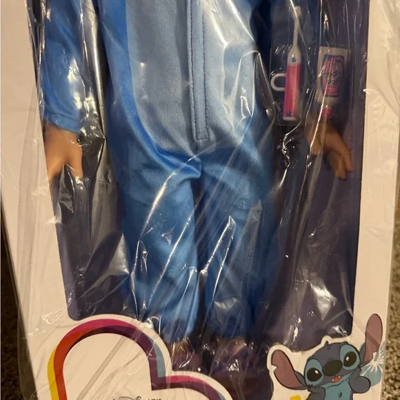 NEW Disney ILY 18” STITCH Doll in Blue Sleepwear VHTF STRAWBERRY BLONDE GIRL - Picture 8 of 9